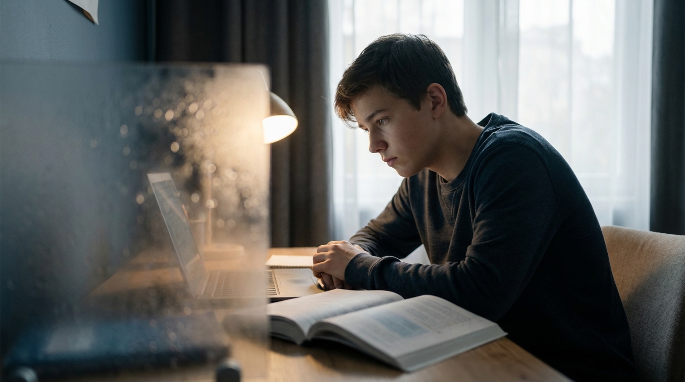 A young woman with dark hair, wearing a white shirt, holds a smartphone outstretched, intently taking a photo or video outdoors.